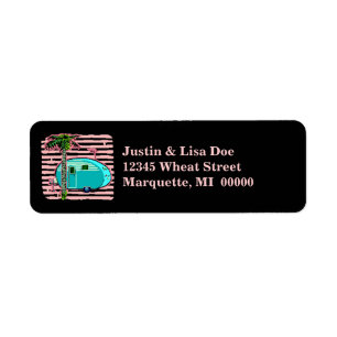 Canned Ham Retro Vintage Camper Address Labels
