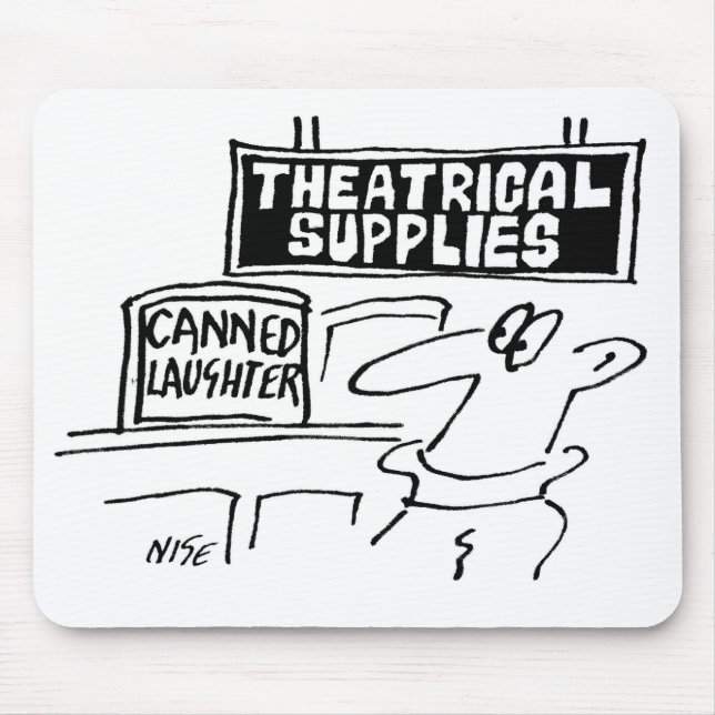 Canned Laughter Sold in Theatrical Supplier Mouse Mat (Front)