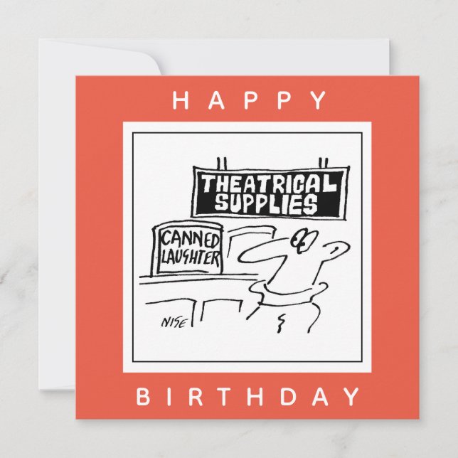 Canned Laughter Theatrical Cartoon Card (Front)