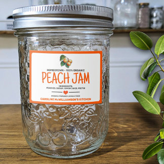 Canned Peaches Food Label