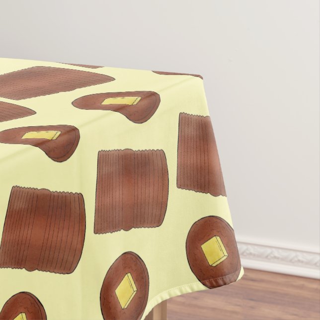 Canned Tinned Brown Bread Boston New England Food Tablecloth (In Situ)