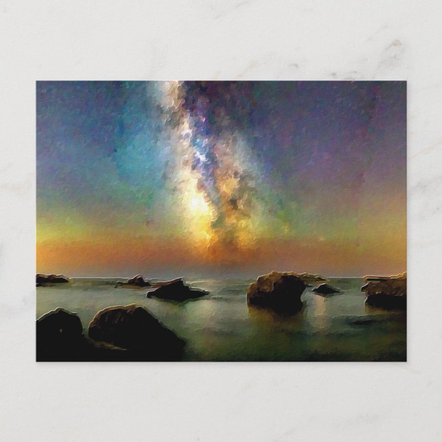 *~* Cannelle  Beach AP12 Italia Italy Dusk Postcar Postcard (Front)