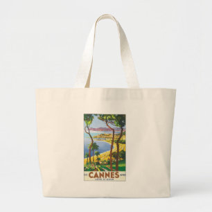 Cannes Cote D' Azur Large Tote Bag