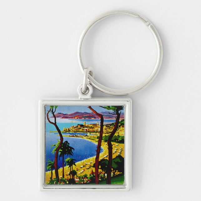 Cannes ~ Cote d'Azur Key Ring (Front)