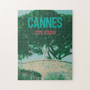 Cannes Côte d'Azur Le Suquet illustration France Jigsaw Puzzle