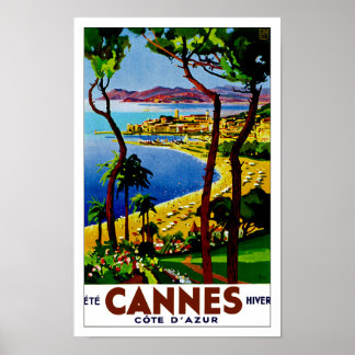Cannes ~ Cote d'Azur Poster