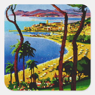 Cannes ~ Cote d'Azur Square Sticker