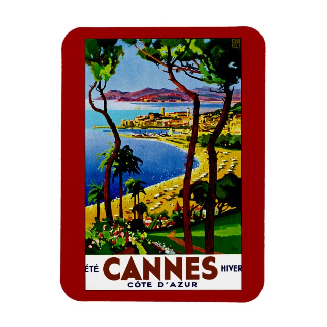 Cannes - Cote d'Azure Magnet (Vertical)