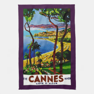 Cannes - Cote d'Azure Tea Towel