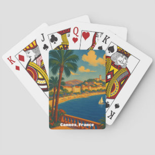 Cannes France French Riviera Vintage Playing Cards