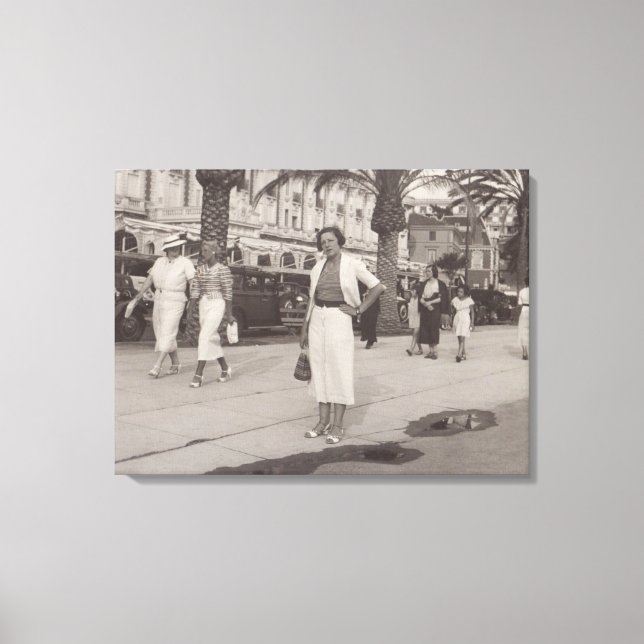 Cannes France in 1930s canvas (Front)