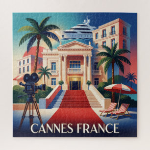 Cannes France Luxury Coast Travel Jigsaw Puzzle