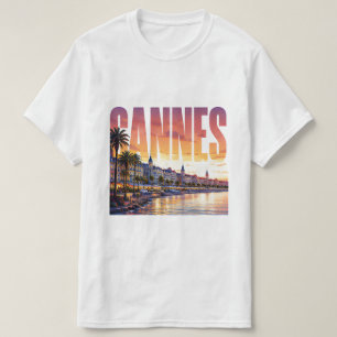 Cannes France Riviera Golden Coast T-Shirt