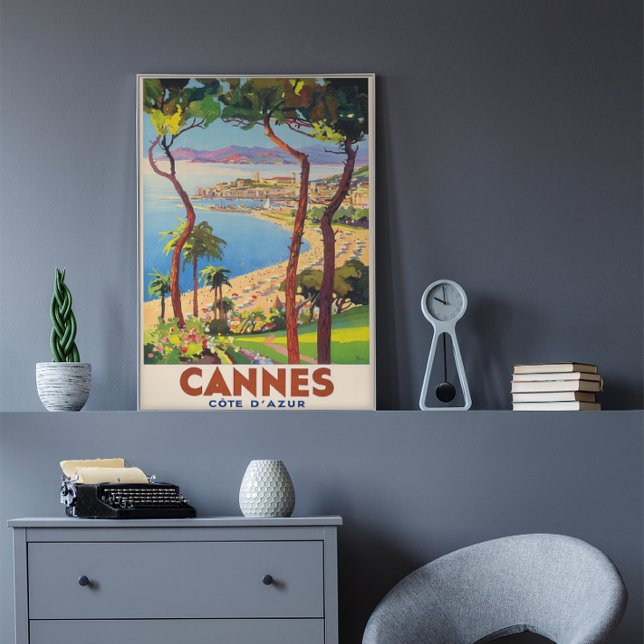 Cannes-French Riviera Vintage Travel Poser Poster (Creator Uploaded)