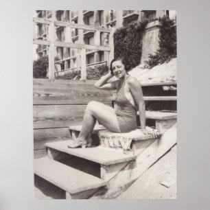 Cannes in 1930s poster