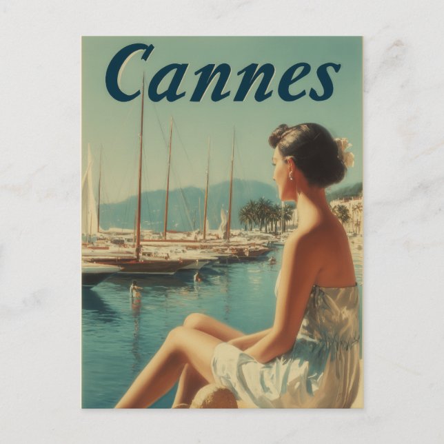 Cannes vintage postcard (Front)