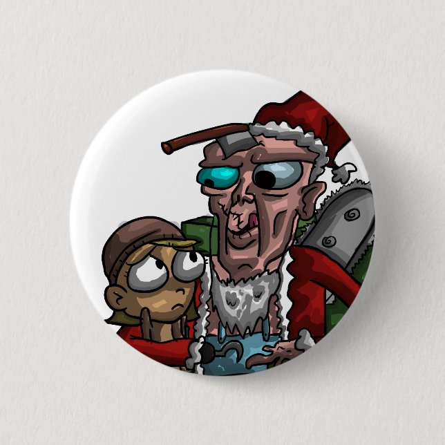Cannibal Claus 6 Cm Round Badge (Front)