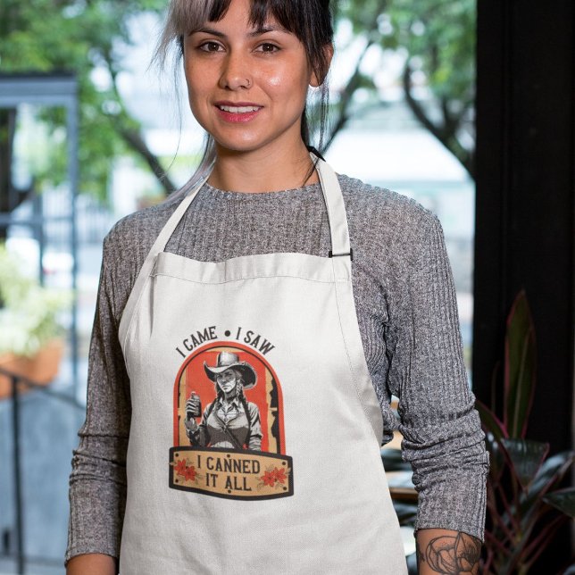 Canning Cook Sarcastic Phrase Western Cowgirl Standard Apron (Creator Uploaded)