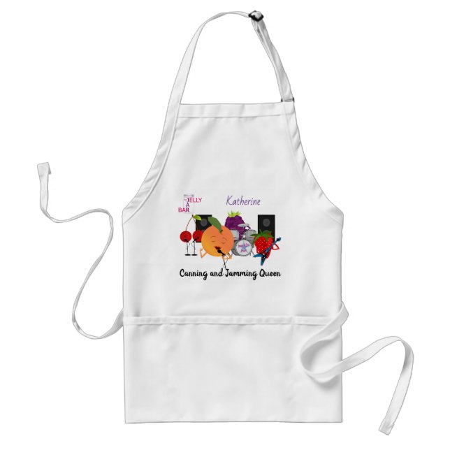 Canning Cute Fruit Jam Personalised Standard Apron (Front)