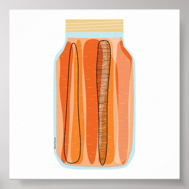 Canning Food - Carrots Poster (Front)