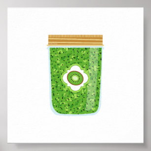 Canning Food - Kiwi Jam Poster