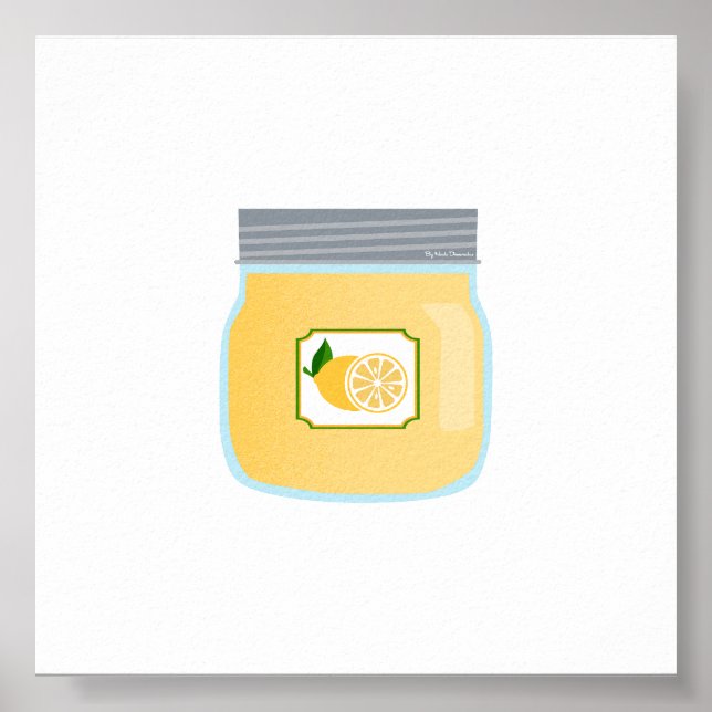 Canning Food - Lemon Curd Poster (Front)