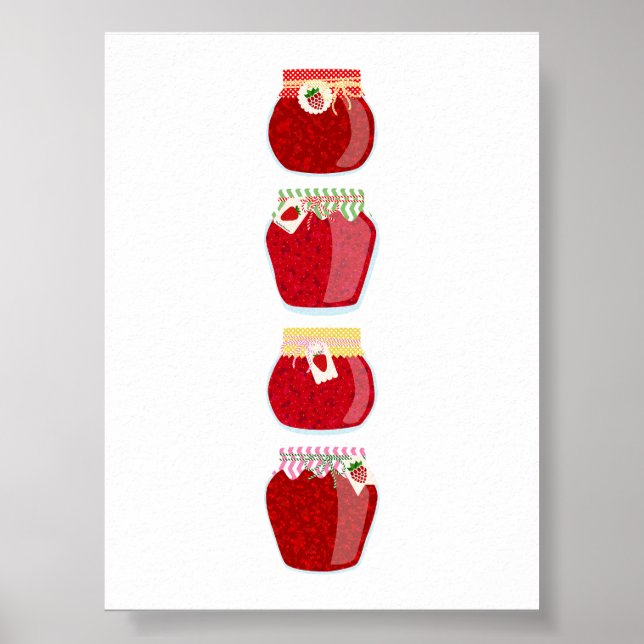Canning Food - Mixed Jams Poster (Front)