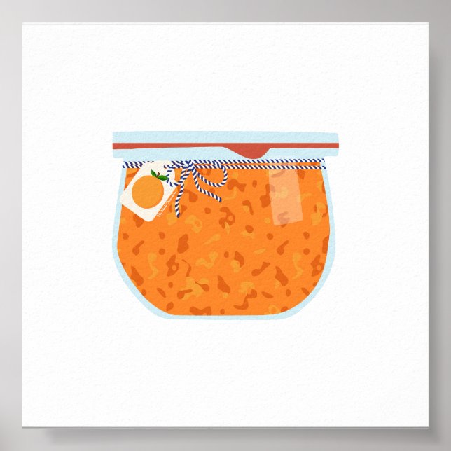 Canning Food - Peach Jam Poster (Front)