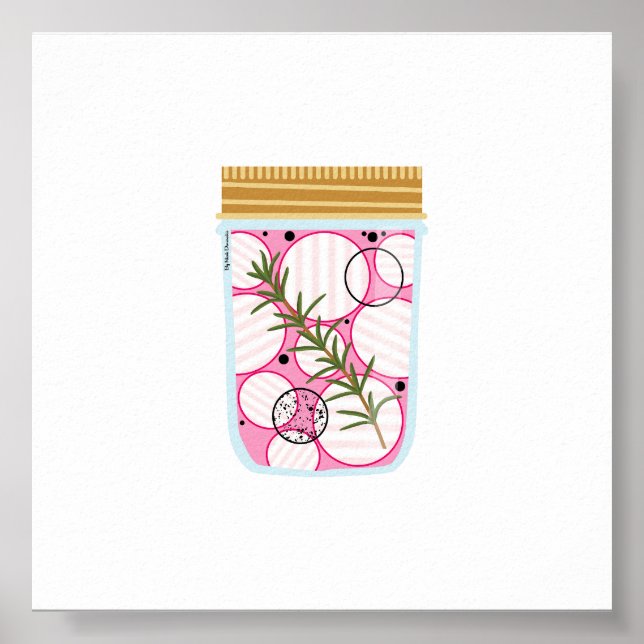 Canning Food - Picked Radishes Poster (Front)