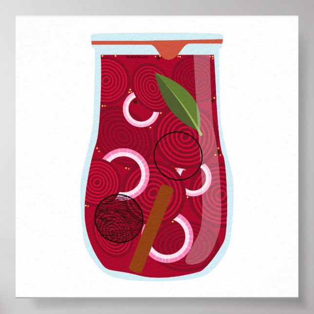 Canning Food - Pickled Beets Poster (Front)