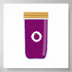 Canning Food - Plum Jam Poster