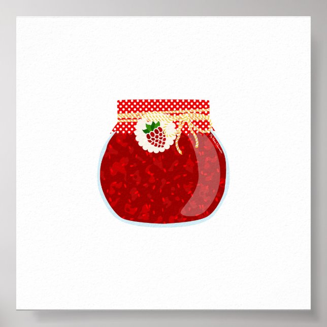 Canning Food - Small Raspberry Jam Poster (Front)