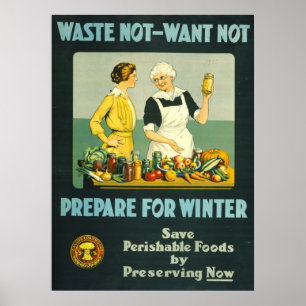 Canning Foods 1914 Poster