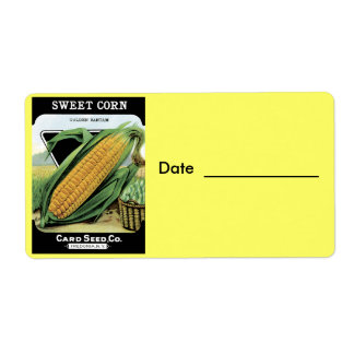 Canning/Freezing Labels for Corn