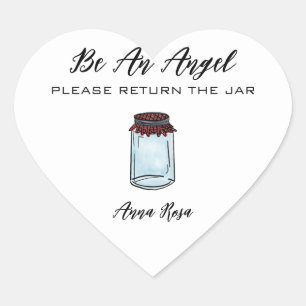 *~* Canning Jar AP30 Return jar Canning Mason  Heart Sticker