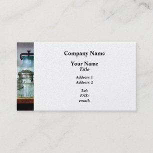 Canning Jars on Shelf - Platinum Finish Business Card