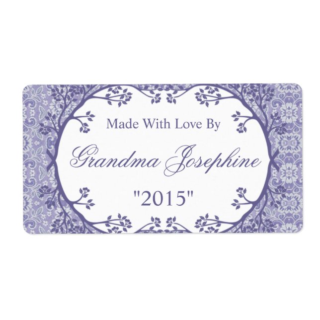 Canning Made With Love Food Kitchen Label (Front)