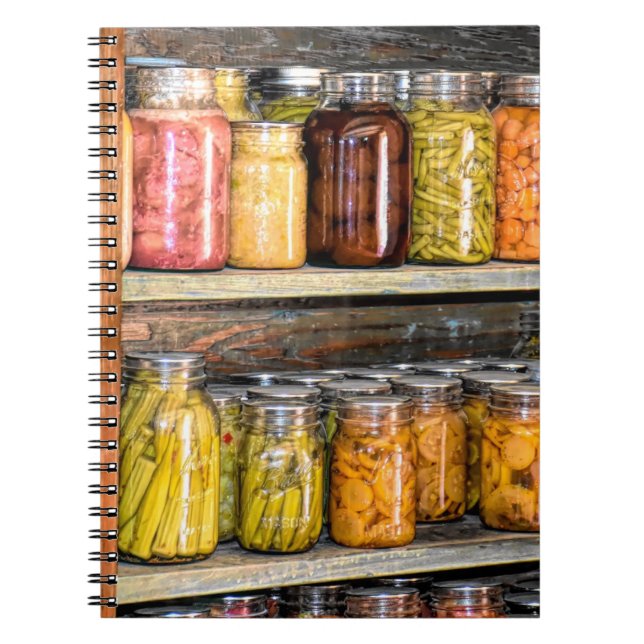 Canning Preserves Fall Harvest Notebook (Front)