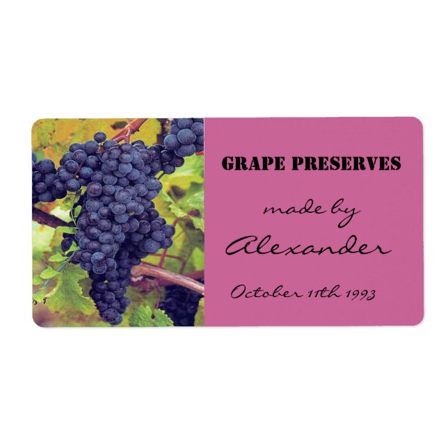 Canning Preserves Grapes (Front)