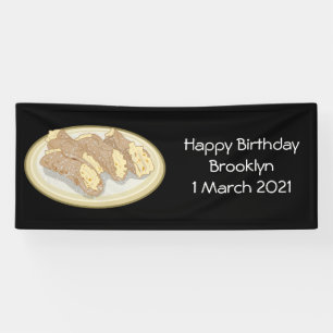 Cannoli cartoon illustration banner