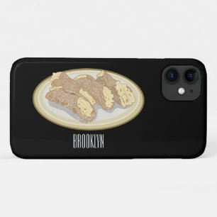 Cannoli cartoon illustration iPhone 11 case