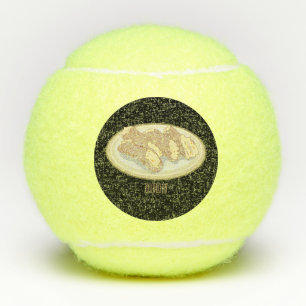 Cannoli cartoon illustration tennis balls