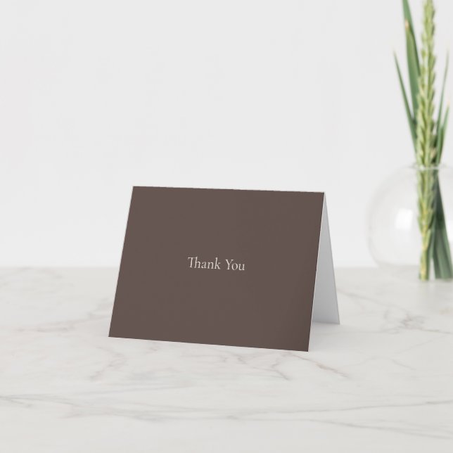 Cannoli cream & mocha , Folded Thank You Card (Front)