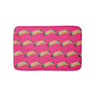 Cannoli (Pink Background) Bath Mat