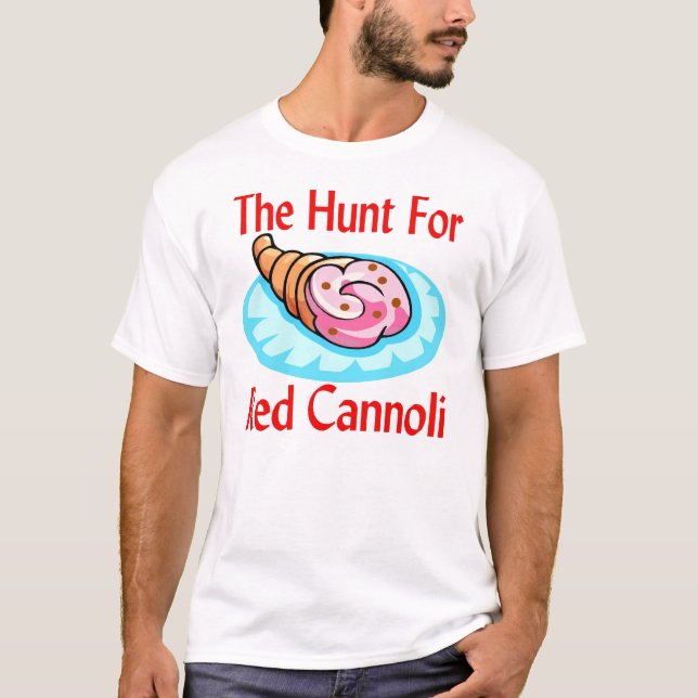 Cannoli, Rasberry Red T-Shirt (Front)