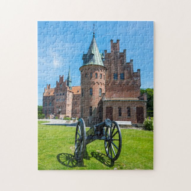 Cannon At Castle Egeskov Jigsaw Puzzle (Vertical)