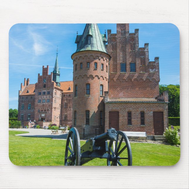 Cannon At Castle Egeskov Mouse Mat (Front)