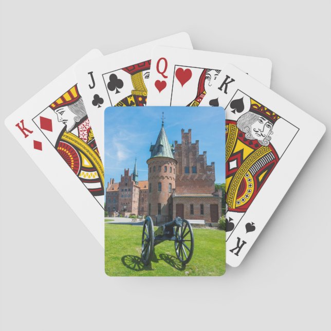 Cannon At Castle Egeskov Playing Cards (Back)
