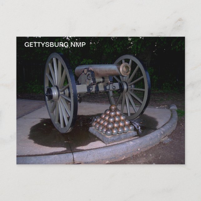 CANNON AT THE HIGH WATER MARK POSTCARD (Front)