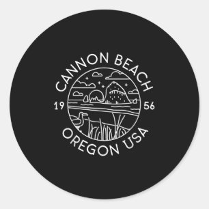 Cannon Beach 1956 Oregon Clatsop Classic Round Sticker